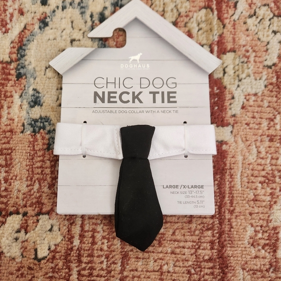 Doghaus Other - Black and White Dog Necktie by Doghaus